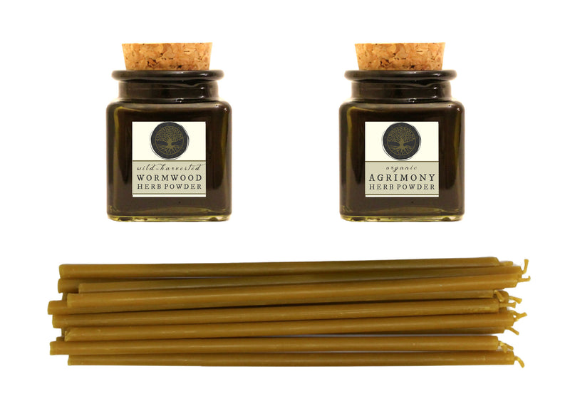 Smokeless "Smudge" Kit for Dark Moon Rituals, Banishing & Cleansing